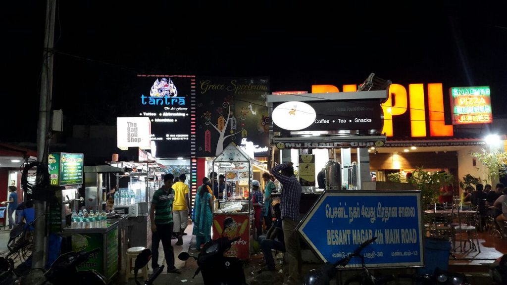 Street Food Scene In Besant Nagar Beach 